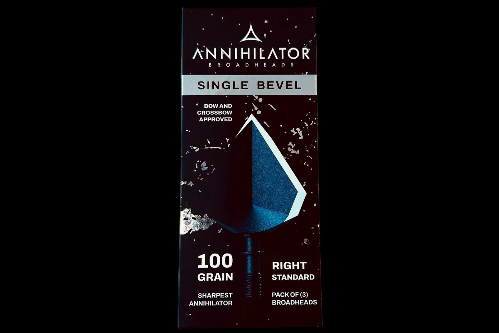 box of 100 grain standard single bevel rights