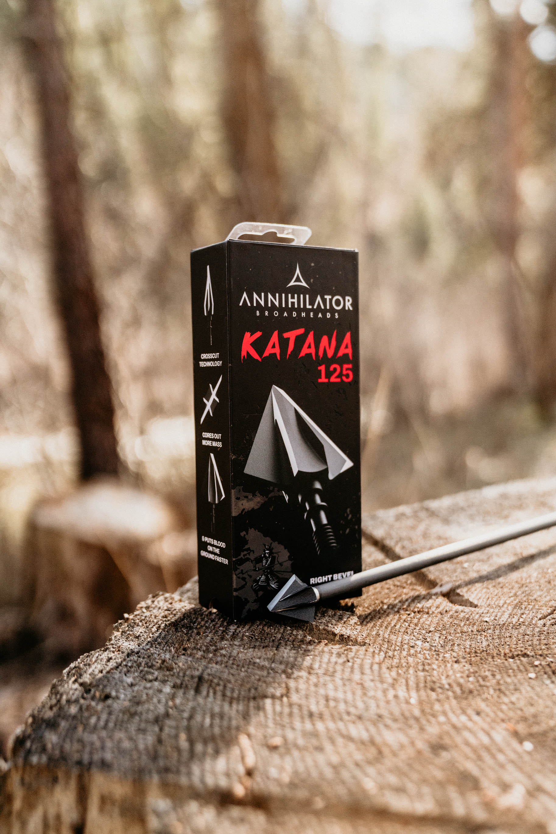 値下げしましたKATANA アイアンヘッド Katana 125 Grain Broadhead – Elite 2-Blade Fixed Broadhead USA